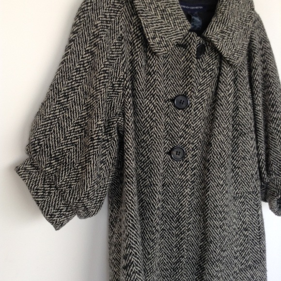 Long herring bone coat - Picture 5 of 9